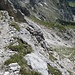 Leichte Kletterpassagen im Aufstieg zum Söllerpass.