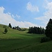 Rückblick im Tal des Griesbachs zu Untertanne (und Tannenbad, versteckt: hinter dem Wald am rechten Bildrand)