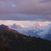 Zinalrothorn, Obergabelhorn, Matterhorn, Pointe de Zinal