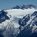 Im Osten der Mont-Blanc Gruppe liegen das Plateau und der Glacier du Trient. Sie gehören aber zur Schweiz.