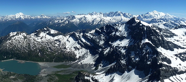 Panorama Grand Combin - Mont-Blanc