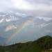 Ein toller Regenbogen vom Rifugion Gana Rossa aus gesehen