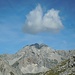 Die Praxmarerkarspitzen mit Wolke. Gut sieht man den von ADI [http://www.hikr.org/tour/post28510.html beschriebenen] Südanstieg