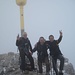 mit Andi am Gipfelkreuz des Dach von Deutschland (O-Gipfel) - Aussicht fällt heute aus