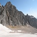 Die Kleine Riffelwandspitze (2536m) überragt dieses oberste Becken des Höllentales um gut 100m