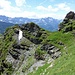 Gratabschnitt von der Fuggfurggel zum Gulderturm bzw. -stock. Die Wegfindung ist nicht immer einfach. Wenn möglich immer auf dem Grat bleiben, oder schnell wieder zurück zum Grat,