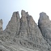 Les 3 Tours de Vajolet à D : Delago, Stabeler et Winkler
