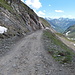 breiter Weg vom Col de Tourmalet