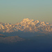 Weit einfernt aber leuchtend: Mont Blanc