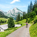 In der Abfahrt vom Gräppelensee. Im Hintergrund der Wildhausner Schafberg.