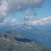 rechts im Hintergrund der Mont Blanc
