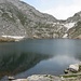 Lago Ledù e l'intaglio della bocchetta del Cannone