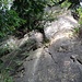 Diese Felsen markieren das südliche Ende der Falletschentraverse (wir umrunden sie unten und steigen zu deren Linken etwas exponiert zur Gratstrasse hoch)