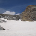 Gemsfairenjoch (2848 m), gestern ging es in der Mitte im dunkleren Geröll hinunter