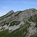Route durchs Band auf den Schinberg (in rot)