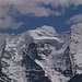 piz Palù con i tre costoni di altrettante vie alpinistiche (Alberto in gioventù ha salito la prima a sinistra  via Knuffer)