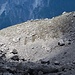 Blick aus dem oberen Steiltal auf die spektakulär angeleuchtete Moräne der kleinen Eiszeit. Dahinter die Reiteralm mit Resten des großen Felssturzes von 1999 und Folgeabbrüchen.