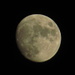 Ausprobieren des neuen Fotoapparats: Mond am selben Abend
