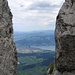 Zwischen Tschaboldspitz und der Gipfelwand (Standplatz) mit Blick Richtung Thun