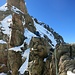 Klassische Kletterei im II-Grad am NW-Grat des Finsti