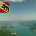 Thunersee mit Fahne