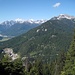 Leilachspitze, Roßzahn und Hornbachkette über dem Lechtal
