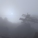 gespenstische Szenerie (unter Ausläufern des Distelhorns) mit stillgelegter Wintersportanlage