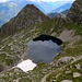 Lago di Canee, visto da sentiero alto che porta al Passo Gagern (Pass de Mem)