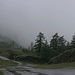 Tristesse bei der Ankunft am Samstag in Le Mauvoisin! Bei diesem Regenwetter verabschiedete ich mich von der Idee, acht Stunden ins Bivacco Franco Spataro am Mont Gelé zu laufen.