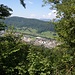 Blick hinunter zum Bahnhof Olten