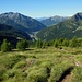 Terminato il bosco posso ammirare lo splendido panorama sull'alta Val d'Ayas
