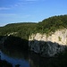 Blick von der Langen Wand hinab zur Donau