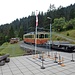 Station Grütschalp. Mit dieser Bahn könnte man nun nach Mürren weiter fahren.