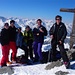 Tanja, Patrick, Caro, Barbara, Bettina und Agnes auf dem Gipfel des Piz Daint 2968m