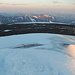 Die Gipfelkuppe, von der man zu höchten Punkt des Kebnekaise gelangt.