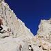 About half way up from Iceberg Lake to the N-ridge of Mount Whitney, they route is obvious and easy to find