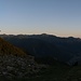Sundown at the huts at Alpe di Motto