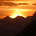 Wetterhorn und Eiger, knapp vor Sonnenaufgang