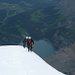 Gipfelgrat Blümlisalphorn III: Baden im Öschinnensee, zweitausend Höhenmeter tiefer