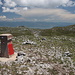 Magaro - Ausblick am Gipfel in etwa östliche/südöstliche Richtung. Zu sehen ist u. a. der Prespa-See. In diesem befindet sich auch das Dreiländereck Mazedonien/Albanien/Griechenland.