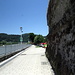 Unter den Felsen der Festung Kufstein am Inn