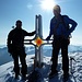 Glückliche Innerschweizer auf dem höchsten Südtiroler