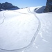Langlaufloipe am Schladminger Gletscher, links oben Koppenkarstein u. rechts oben der Dirndlkolk