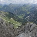 Tiefblick zum ONO Grat, da kamen mir doch Zweifel, von wegen I (AV).