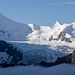 Noch einmal wissen Zinalrothorn, Obergabelhorn und Glacier de Moming zu Begeistern, während weiter unten das Nebelmehr wabert.