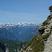 Tag 15: Passo di Chènt. Blick auf die Walliser Berge.