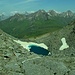 Der kleine Gletschersee am Fuße des Westgrats
