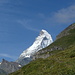 auf dem Weg nach Zmutt. Das Matterhorn.