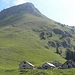 die Alp Mittler Stafel mit dem Fronalpstock im Hintergrund