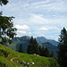 Rast oberhalb der Alp mit Blick zum Alpstein